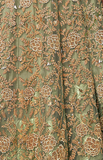 Olive Green & Gold Designer Embroidered Silk Bridal Anarkali Gown-Saira's Boutique