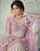 Pale Lavender Designer Embroidered Lehenga Style Anarkali Suit-Saira's Boutique