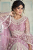 Pale Lavender Designer Embroidered Lehenga Style Anarkali Suit-Saira's Boutique