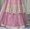 Pale Lavender Designer Embroidered Lehenga Style Anarkali Suit-Saira's Boutique