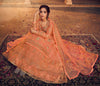 Peach Orange Designer Embroidered Kurti Style Lehenga-Saira's Boutique