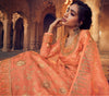 Peach Orange Designer Embroidered Kurti Style Lehenga-Saira's Boutique