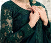 Peacock Green Designer Heavy Embroidered Bridal Lehenga-Saira's Boutique