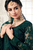 Peacock Green Designer Heavy Embroidered Bridal Lehenga-Saira's Boutique