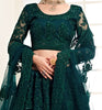 Peacock Green Designer Heavy Embroidered Bridal Lehenga-Saira's Boutique