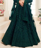 Peacock Green Designer Heavy Embroidered Bridal Lehenga-Saira's Boutique