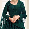 Peacock Green Designer Heavy Embroidered Bridal Lehenga-Saira's Boutique