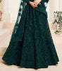 Peacock Green Designer Heavy Embroidered Bridal Lehenga-Saira's Boutique