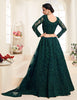 Peacock Green Designer Heavy Embroidered Bridal Lehenga-Saira's Boutique