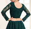 Peacock Green Designer Heavy Embroidered Bridal Lehenga-Saira's Boutique