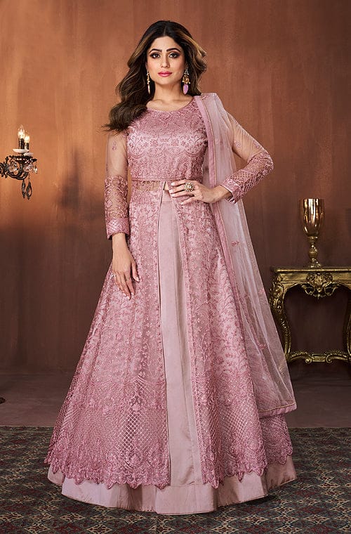 Wedding Anarkali Lehenga Style Lehenga Style Anarkali Suit Sky