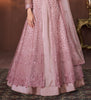 Pink Mauve Designer Heavy Embroidered Lehenga Style Anarkali Suit-Saira's Boutique