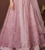 Pink Mauve Designer Heavy Embroidered Lehenga Style Anarkali Suit-Saira's Boutique