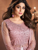 Pink Mauve Designer Heavy Embroidered Lehenga Style Anarkali Suit-Saira's Boutique