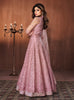 Pink Mauve Designer Heavy Embroidered Lehenga Style Anarkali Suit-Saira's Boutique