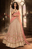 Pink Mauve Designer Heavy Embroidered Net Wedding & Bridal Lehenga-Saira's Boutique