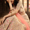 Pink Mauve Designer Heavy Embroidered Net Wedding & Bridal Lehenga-Saira's Boutique
