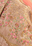 Pink Mauve Designer Heavy Embroidered Net Wedding & Bridal Lehenga-Saira's Boutique