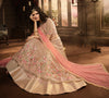Pink Mauve Designer Heavy Embroidered Net Wedding & Bridal Lehenga-Saira's Boutique
