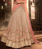 Pink Mauve Designer Heavy Embroidered Net Wedding & Bridal Lehenga-Saira's Boutique