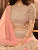 Pink Mauve Designer Heavy Embroidered Net Wedding & Bridal Lehenga-Saira's Boutique