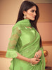 Pista Green Designer Embroidered Silk Party Wear Saree-Saira's Boutique