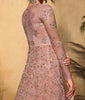 Rose Pink Designer Heavy Embroidered Bridal Anarkali Gown-Saira's Boutique
