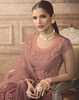 Rose Pink Designer Heavy Embroidered Net Wedding Lehenga-Saira's Boutique