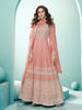 Rouge Pink Designer Embroidered Party Wear Anarkali Suit-Saira's Boutique