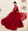 Ruby Red Designer Heavy Embroidered Bridal Lehenga-Saira's Boutique