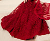 Ruby Red Designer Heavy Embroidered Bridal Lehenga-Saira's Boutique