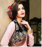 Pink & Black Floor Length Anarkali Suit-Saira's Boutique