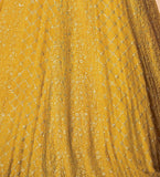 Saffron Yellow Designer Embroidered Wedding Anarkali Suit-Saira's Boutique