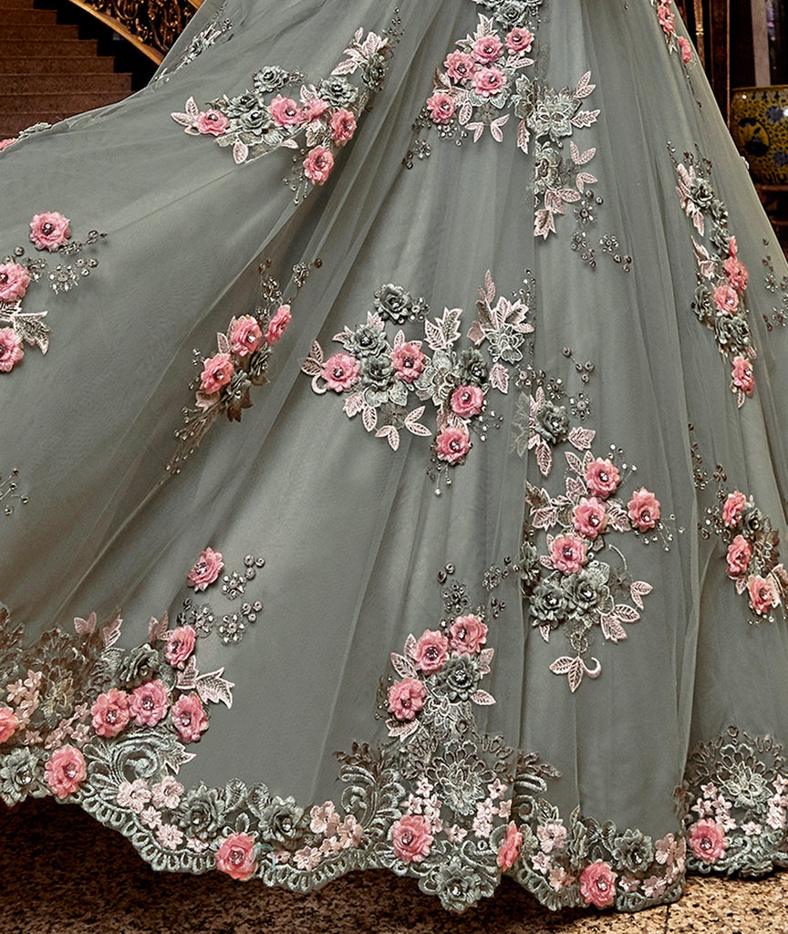 Embroidery net fabric online shopping clearance