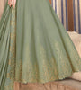 Sage Green Designer Embroidered Party Wear Anarkali Suit-Saira's Boutique