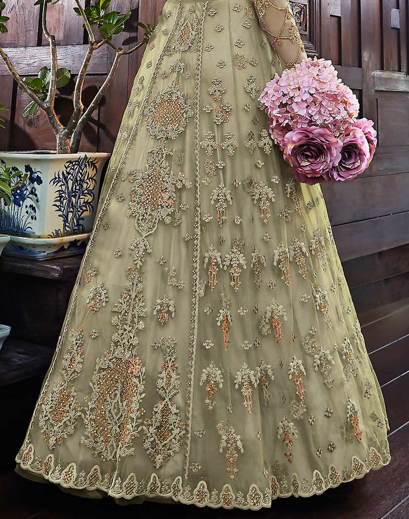 Peach Designer Gown – Boutique Nepal