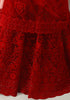 Scarlet Red Designer Heavy Embroidered Bridal Lehenga-Saira's Boutique