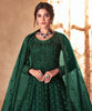 Sherwood Green Designer Embroidered Wedding Anarkali Suit-Saira's Boutique