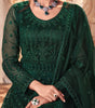 Sherwood Green Designer Embroidered Wedding Anarkali Suit-Saira's Boutique