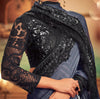Storm Gray & Black Designer Embroidered Silk Party Wear Saree-Saira's Boutique