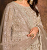 Taupe Designer Heavy Embroidered Net Anarkali Suit-Saira's Boutique