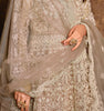 Taupe Designer Heavy Embroidered Net Anarkali Suit-Saira's Boutique