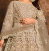 Taupe Designer Heavy Embroidered Net Anarkali Suit-Saira's Boutique
