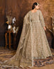 Taupe Designer Heavy Embroidered Net Anarkali Suit-Saira's Boutique