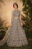 Taupe Designer Heavy Embroidered Wedding Lehenga Style Anarkali-Saira's Boutique