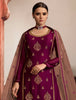 Wine Purple & Taupe Designer Embroidered Kurti Style Lehenga-Saira's Boutique