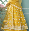 Yellow Designer Embroidered Lehenga Style Anarkali Suit-Saira's Boutique