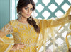 Yellow Designer Embroidered Lehenga Style Anarkali Suit-Saira's Boutique