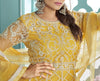 Yellow Designer Embroidered Lehenga Style Anarkali Suit-Saira's Boutique