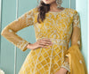 Yellow Designer Embroidered Lehenga Style Anarkali Suit-Saira's Boutique